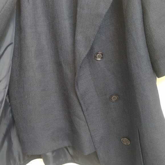 Vintage Herman Geist mod navy blue little skirt suit navy blue size 8 - Picture 5 of 16